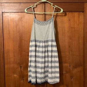 Hem & Thread Grey and Navy Sun dress